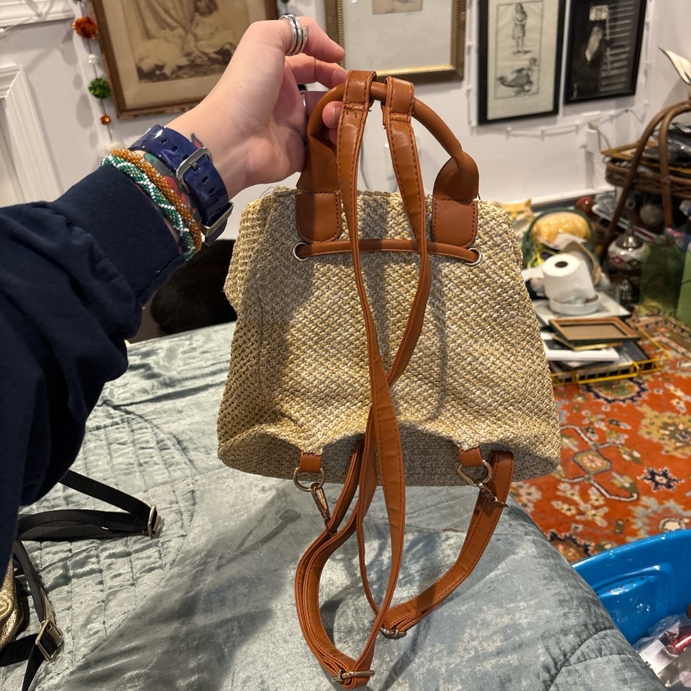 Stylish Tan and Cream Women's Bag